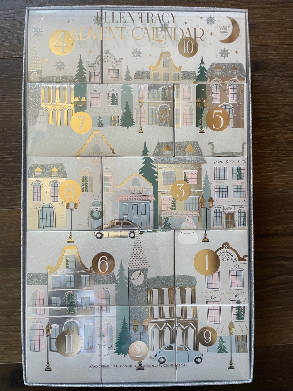 Ellen Tracy Pastel Village Advent Calendar Gift Set